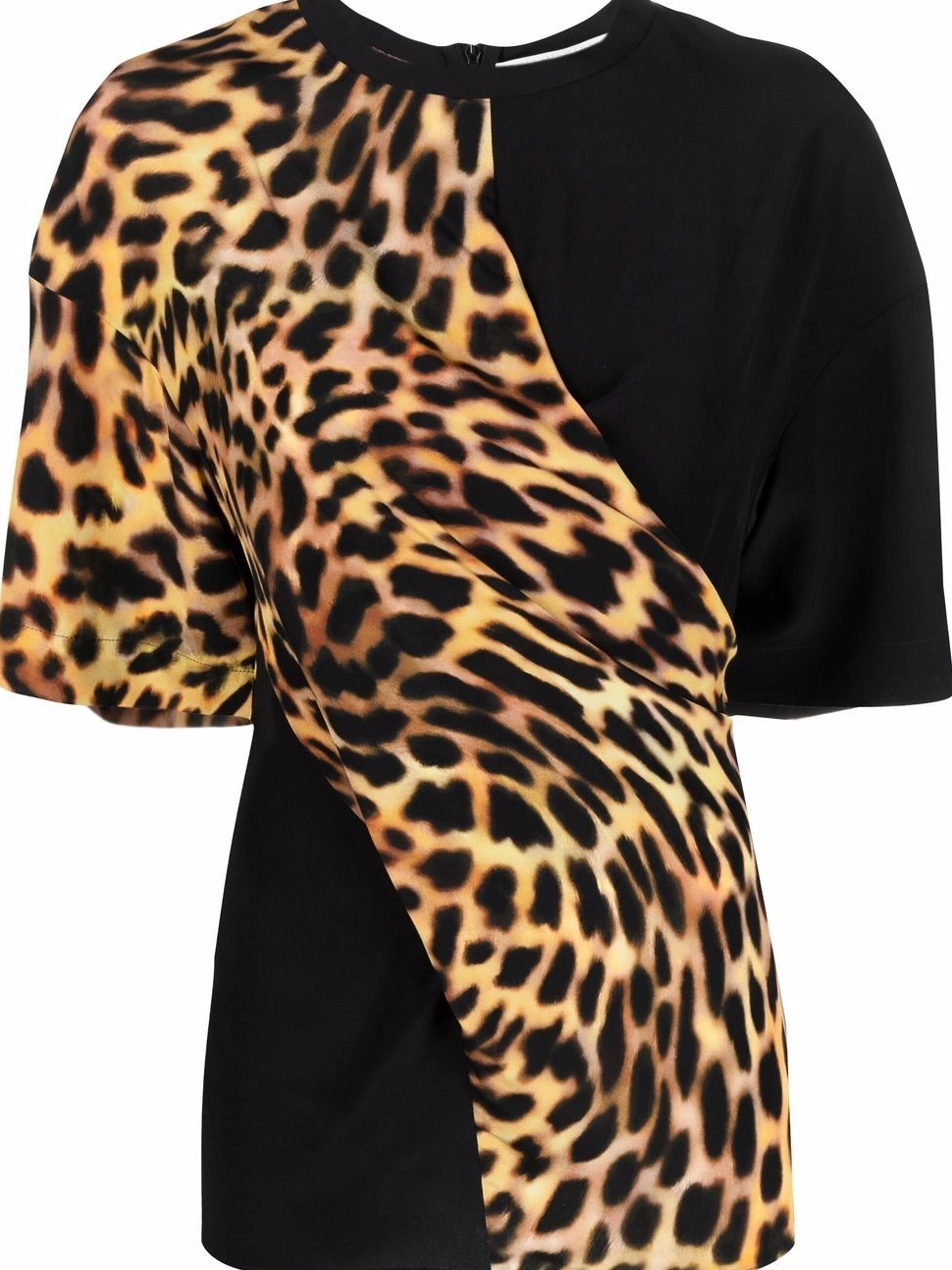 panel McCartney print cheetah T-shirt Women Stella 0427
